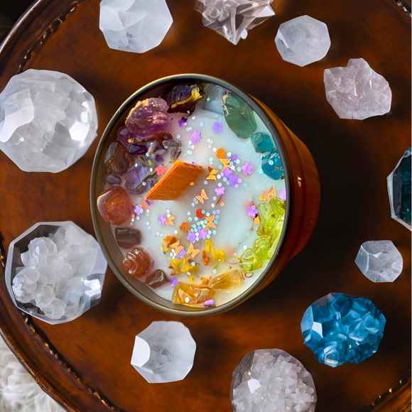 Iris Crystal & Herb Candle - Picture 7 of 7